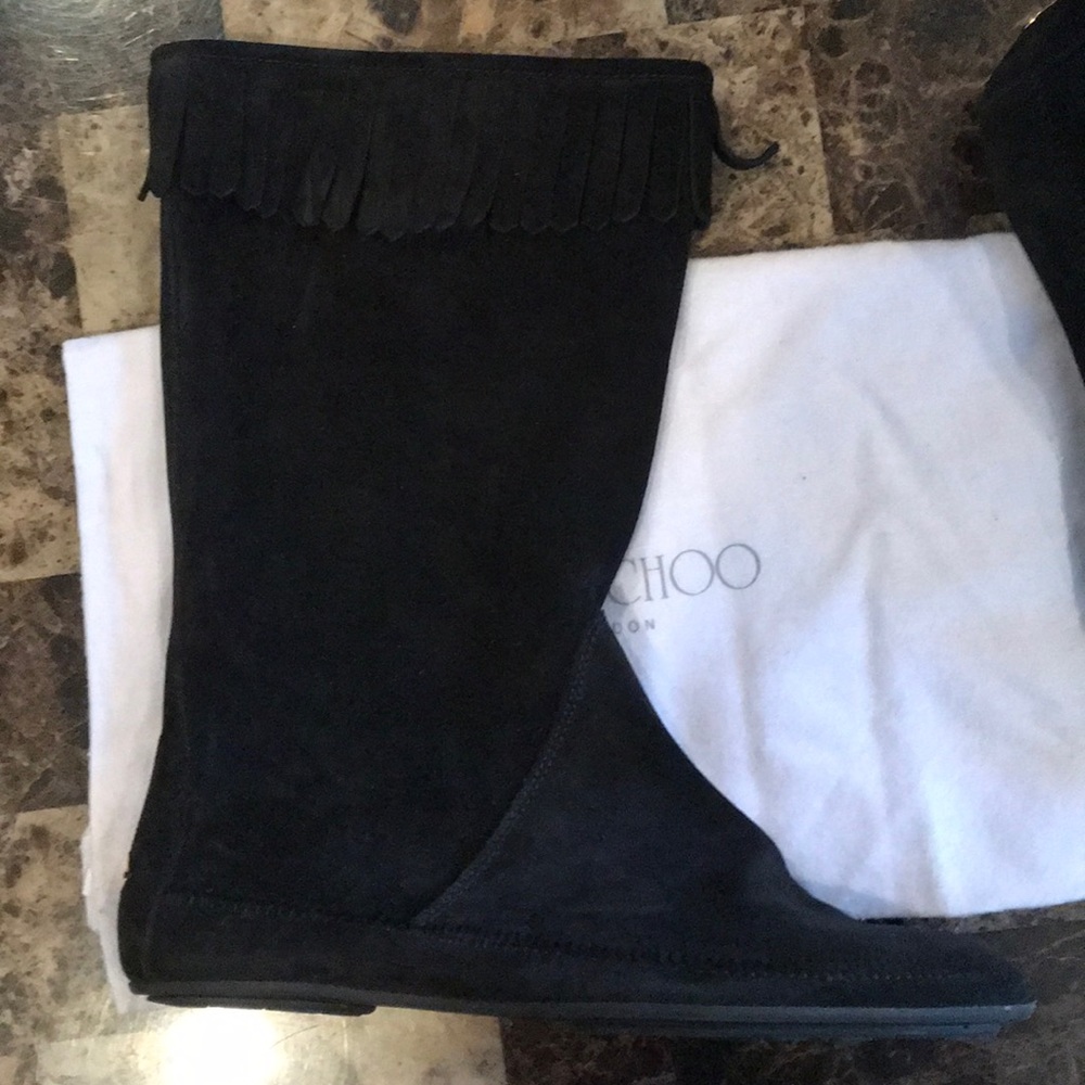 AUTHENTIC JIMMY CHOO SUEDE BOOTS